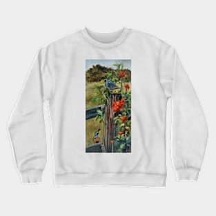 Frolic in Wild Roses Crewneck Sweatshirt